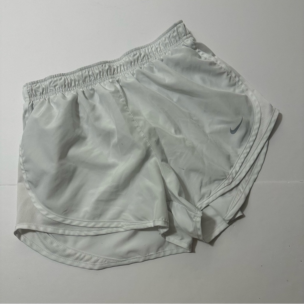 Nike White Athletic Shorts Dri-Fit Performance